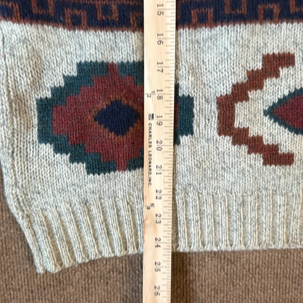 Vintage Woolrich Southwestern Aztec Print Wool Sweater Men’s  L Eclectic Grandpa